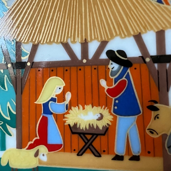 JWK Vintage Nativity Collectible Plate. Bavaria, West Germany, 1950. - Picture 2 of 8